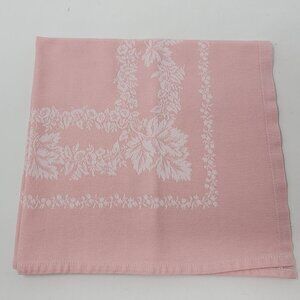 Damask Pink Napkin 18" Square Cotton VG by Rivolta Carmignan Italy
